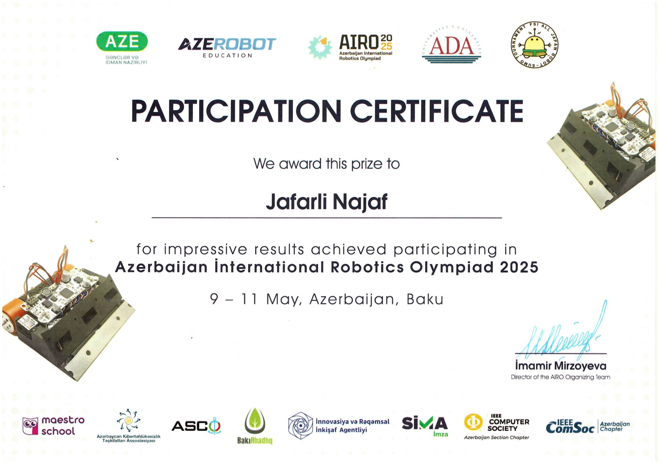 Participation Certificate